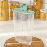 Ёмкость для сыпучих продуктов, 2.1 л, цвет фисташковый