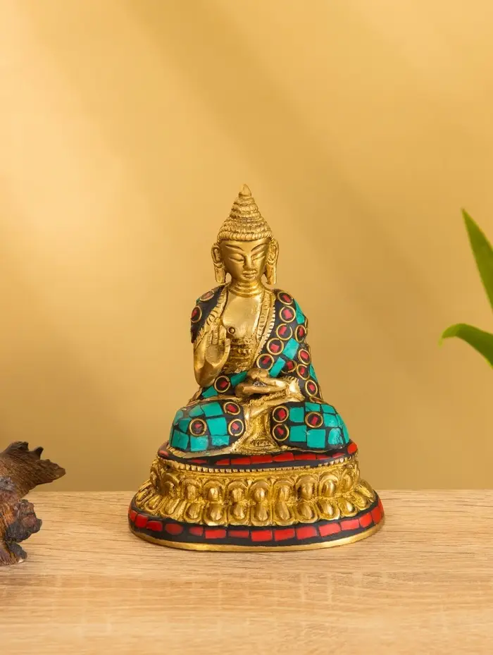 Сувенир "Будда" латунь 8х6х11,5 см