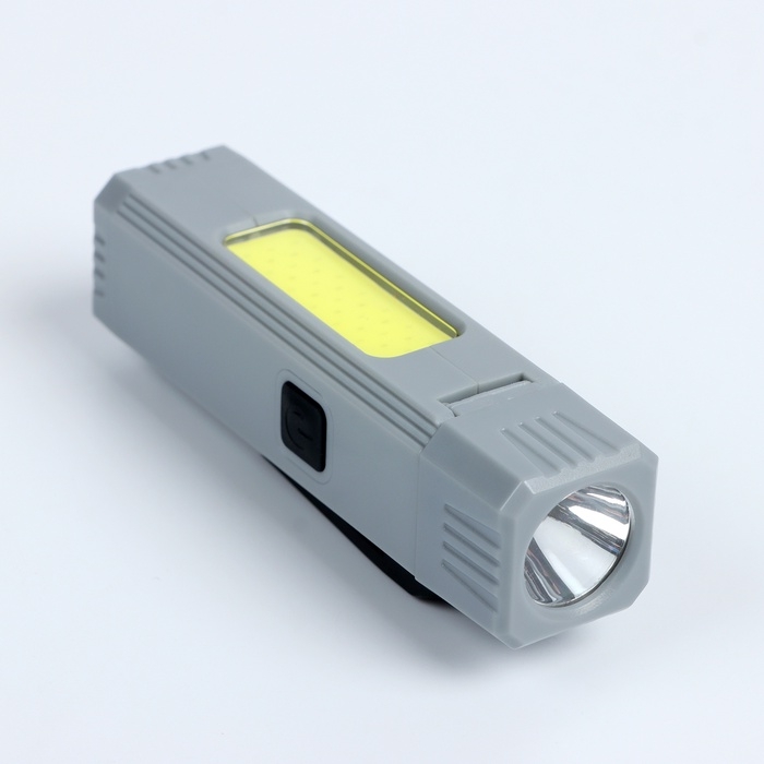 Фонарь налобный аккумуляторный светодиодный, 5 Вт, 800 мАч, 500 лм, 3 режима