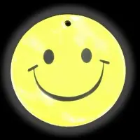 Светоотражающий элемент &laquo;Смайлик&raquo;, двусторонний, d=5.3 см, цвет жёлтый