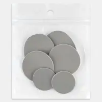 Набор 6шт заплаток клеевых для обуви кожзам серый АУ