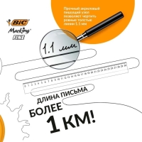 Маркер перманентный, BIC "Marking Fine", узел 1.1 мм, черный