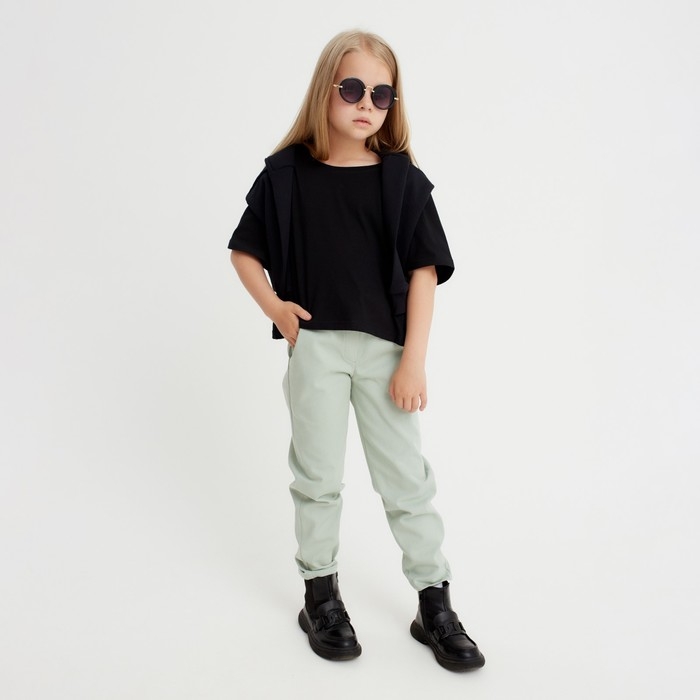 Джинсы для девочки KAFTAN, размер 34 (122-128 см), цвет бирюзовый Джинсы для девочки KAFTAN, размер 34 (122-128 см), цвет бирюзовый