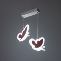 Светильник подвесной "Бабочки" LED 32Вт розовый 35х5х60см