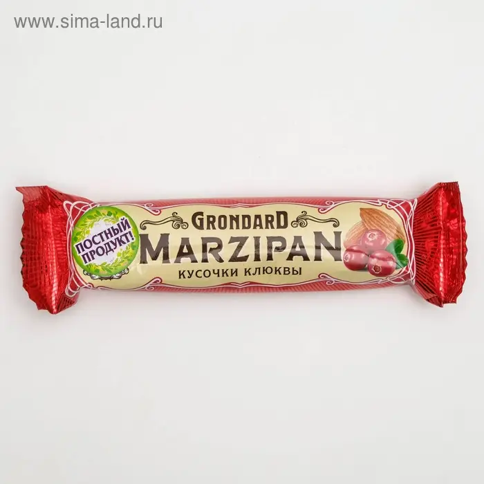Марципановый батончик &laquo;С кусочками клюквы&raquo;, 50 г