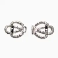 Зажим для кардигана "Ажур", корона, цвет белый в серебре