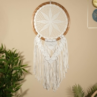 Ловец снов "Белый цветочек" 32х100 см.