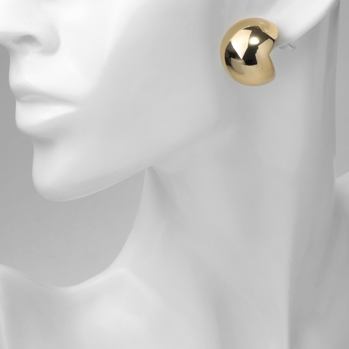 Серьги пластик &laquo;Сфера&raquo; правда, цвет золото