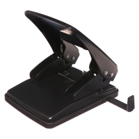 Дырокол металлический 40 листов, Berlingo, с линейкой, чёрный Дырокол металлический 40 листов, Berlingo, с линейкой, чёрный