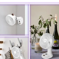 Вентилятор настольный беспроводной с зажимом КТ-418