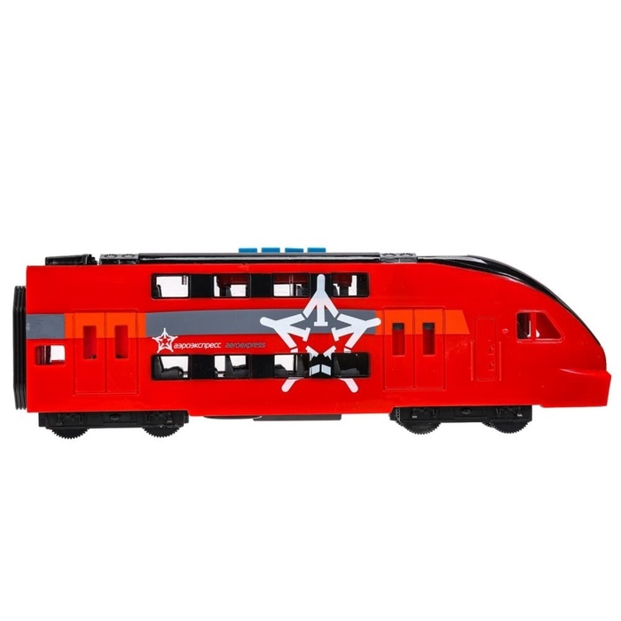 Модель локомотива поезда «Аэроэкспресс», свет, звук, 30 см, инерция Модель локомотива поезда «Аэроэкспресс», свет, звук, 30 см, инерция