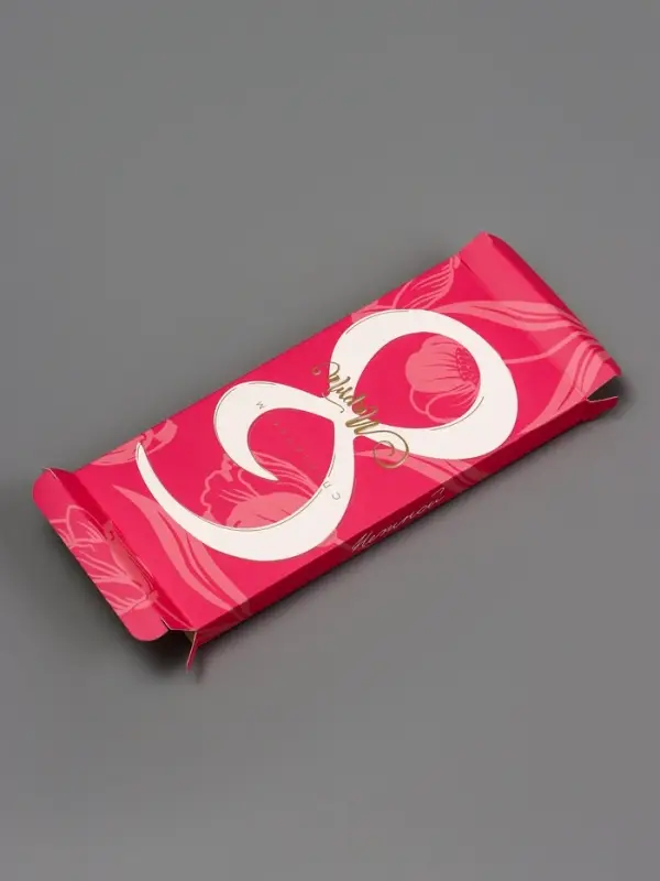 Подарочная коробка под плитку шоколада, без окна &laquo;Любимой&raquo;, 17&times;8&times;1.4 см