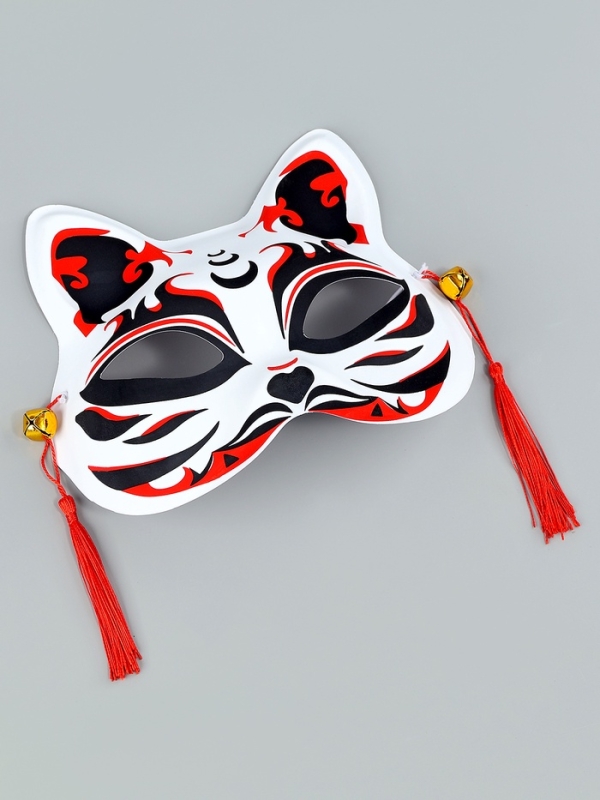 Карнавальная маска &laquo;Кицунэ&raquo;, чёрный и красный