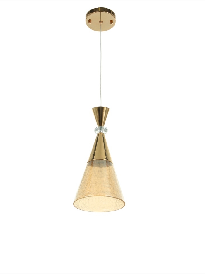 Светильник &laquo;Рианна&raquo; 1х40Вт Е27 золото 15х15х30+100см