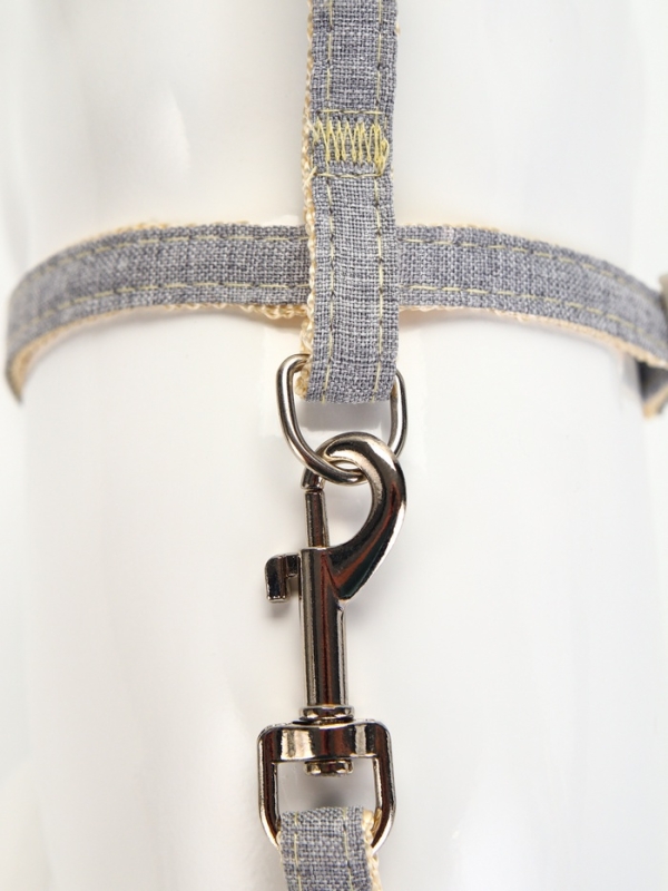 Комплект амуниции "Жаккард", поводок 120 х 1 см, серый