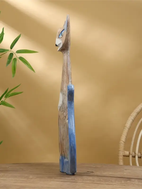 Сувенир "Коварный кот" дерево 23х6х60 см