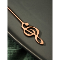 Ложка десертная из нержавеющей стали Magistro &laquo;Нота&raquo;, длина 15,5 см, цвет бронзовый