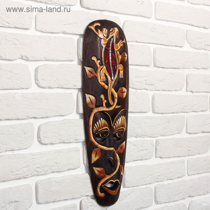 Маска дерево "Геккон" 50х16,5х2,5 см