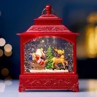 Фигура светодиодная "Упряжка" 5.5х14х19.5 см, 3хААА (не в компл.), музыка, USB, Т/БЕЛЫЙ