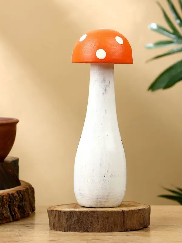 Сувенир &laquo;Домик Грибок&raquo;, 10&times;10&times;21 см, дерево, бело-красный