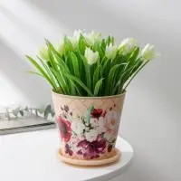 Горшок для цветов Доляна &laquo;Гранди&raquo;, 800 мл, цвет бежевый