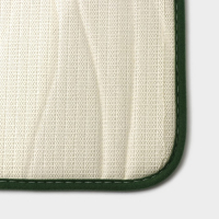 Набор ковриков для ванной и туалета Доляна &laquo;Водоросли&raquo;, 2 шт, 40&times;50, 50&times;80 см, цвет зелёный