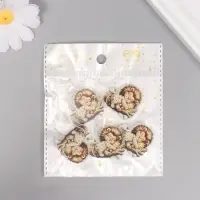 Декор для творчества акрил "Львёнок в пижамке сладко спит на брёвнышке" 3х3х0,2 см