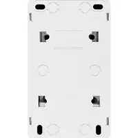 Выключатель с розеткой вертикальный TANGO, 16 А, 1 клавиша + розетка, IP 20, открытой проводки с заз