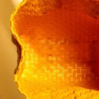 Сумка плетёная пластиковая 23х11х30 см, цв. жёлтый