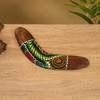 Сувенир "Бумеранг" албезия, 20х6х1 см, МИКС