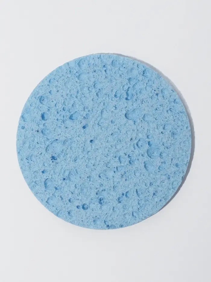 Спонж для умывания, d=8 см, синий