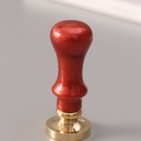 Печать для сургуча с пластиковой ручкой "Венок с буквой N" 2,5х2,5х6,3 см