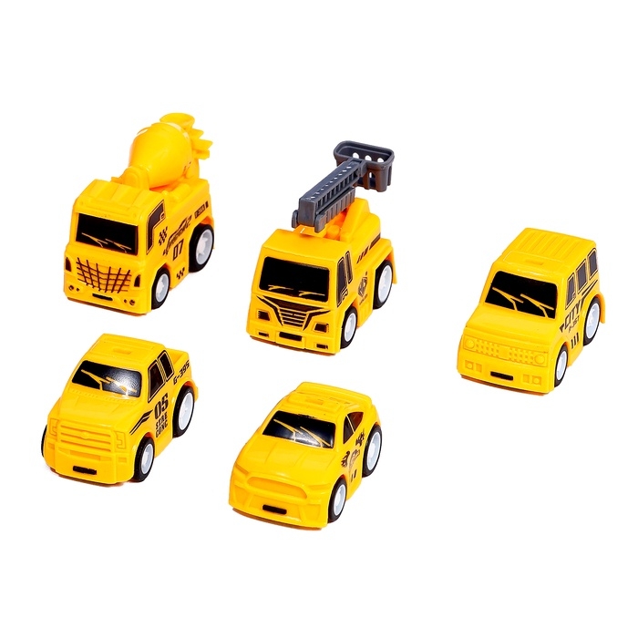 Набор детских машинок &laquo;Стройка&raquo;, инерция, 5 шт., аксессуары