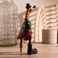 Сувенир "Утка Пират" дерево 13х9х27 см