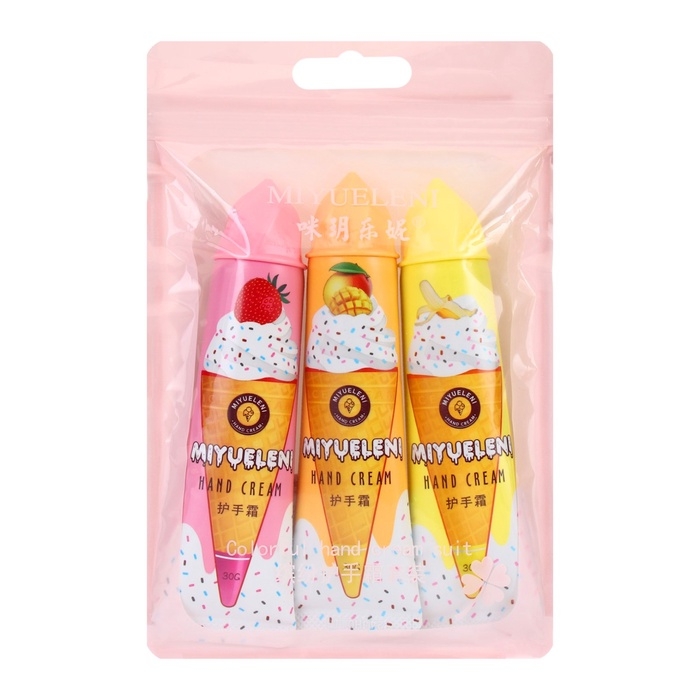 Крем для рук &laquo;Мороженный микс №1&raquo;, набор 3 шт