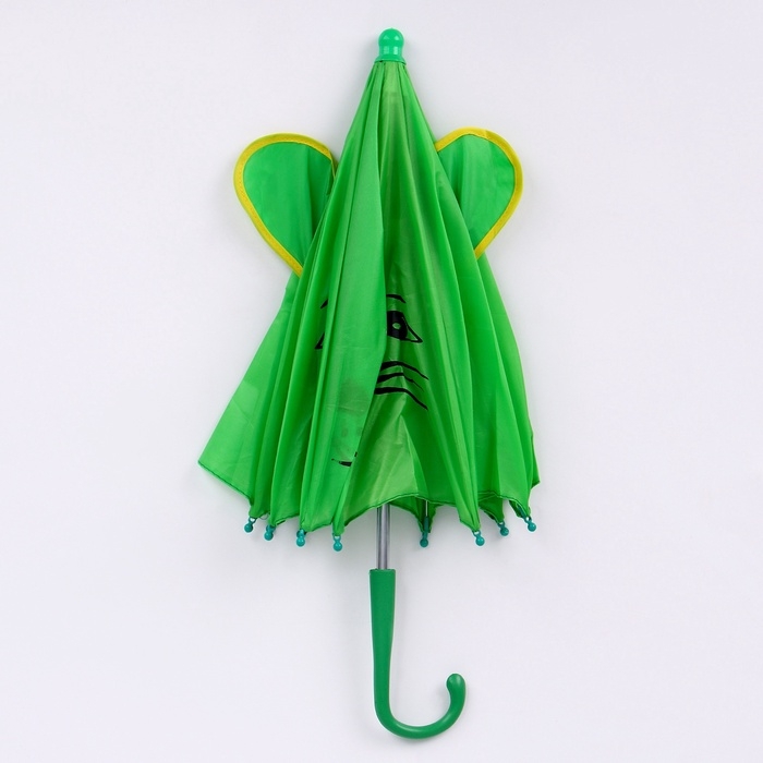 Зонт детский механический &laquo;Животные&raquo;, r &mdash; 24 см, с ушками, цвет МИКС