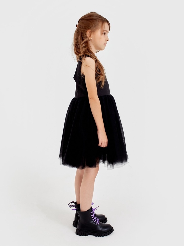 Платье нарядное детское MINAKU: PartyDress цвет чёрный, рост 122
