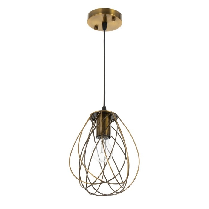 Светильник BayerLux "Бигли" Е27 40Вт золото 18х18х20-120см