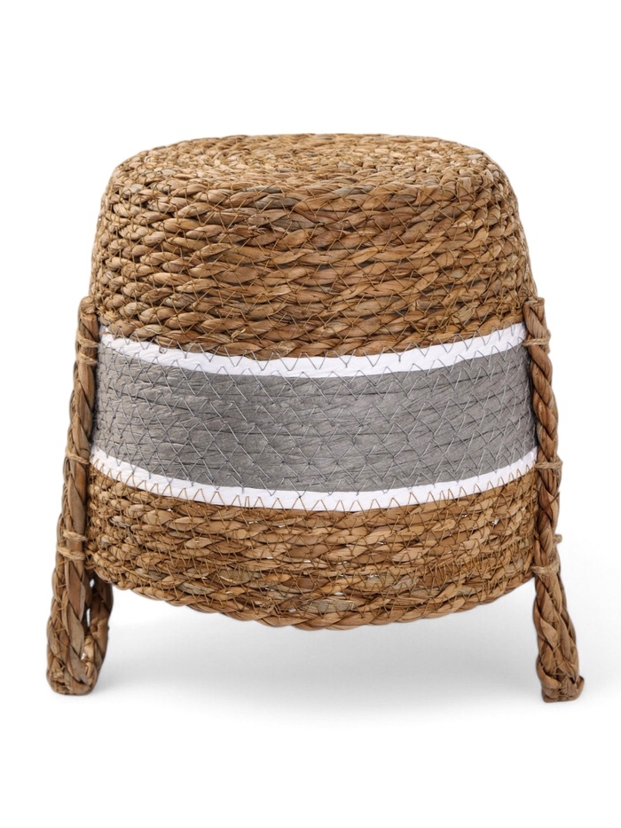 Набор кашпо "Инга" серая полоса, 20,5х25/25,5х28/27х33см