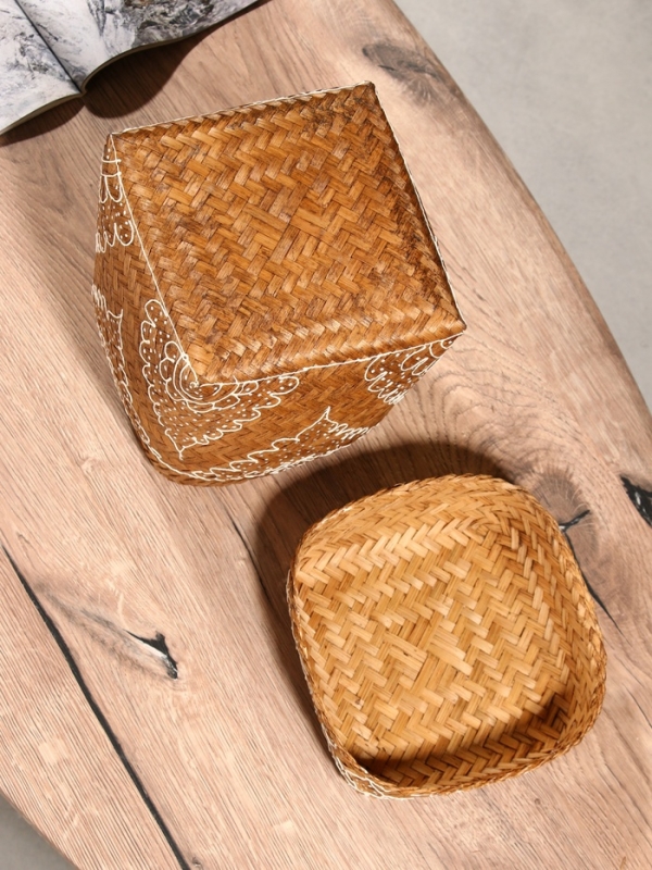 Корзинка плетеная "Морокко" 17х17х25 см