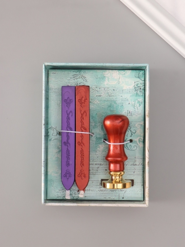 Сургучный набор "Сова на луне" печать, ручка, сургуч 12,5х10х3,6 см