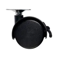 Колесо мебельное ТУНДРА, d=40 мм, на площадке 33х33 мм, с тормозом, набор 4 шт