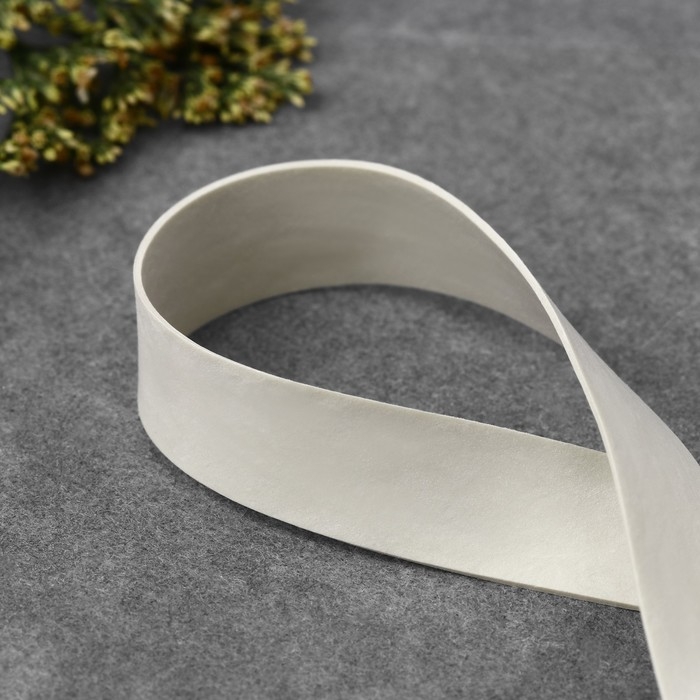 Резинка латексная гладкая, 10 мм, 50 м, цвет белый