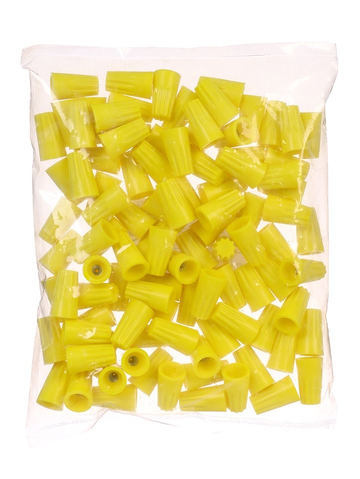 Соеденительный изолирующий зажим для проводов СИЗ-4, 3.5-11.0 мм, желтый, набор 100 шт
