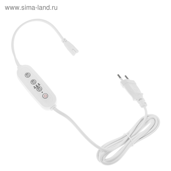 Таймер с вилкой Uniel, 220 В, 150 Вт, разъем L/N, для фитосветильника, провод 2 м