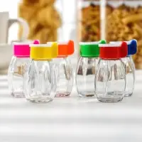 Солонка стеклянная &laquo;Яркая&raquo;, 30 мл, 3,5&times;7 см, цвет МИКС