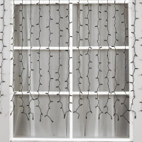 Гирлянда &laquo;Занавес&raquo; 2 &times; 1.5 м, IP65, УМС, тёмная нить, 360 LED, свечение тёплое белое, 220 В