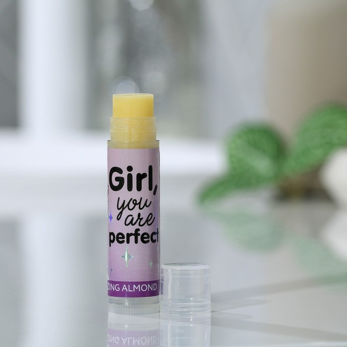 Бальзам для губ Girl you're perfect, 5 г, аромат миндаля, BEAUTY FОХ
