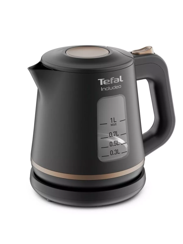 Электрический чайник Includeo KI533811, 1 л, 2400 Вт, черный