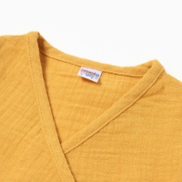 Распашонка детская, цвет горчичный, рост 56 см